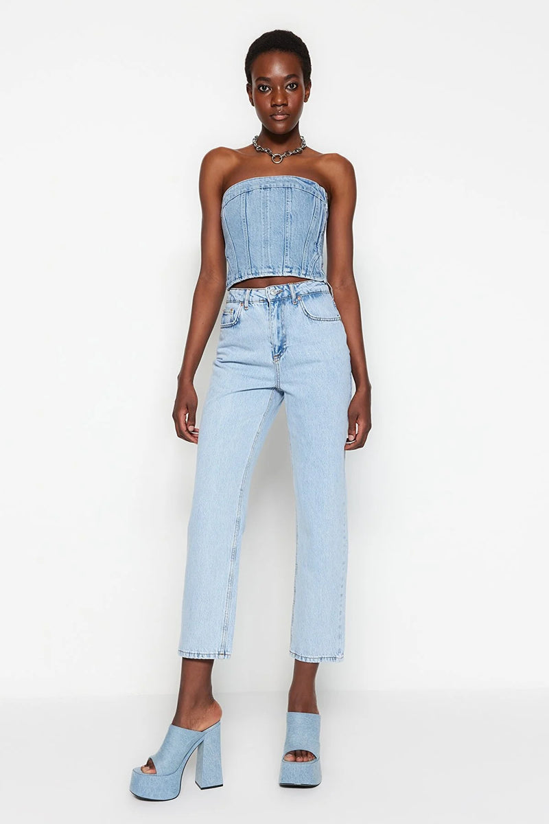 Light Blue high waist jeans