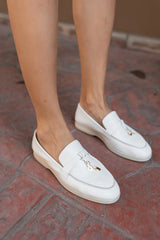 White real leather Loafer