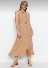 Camel maxi dress