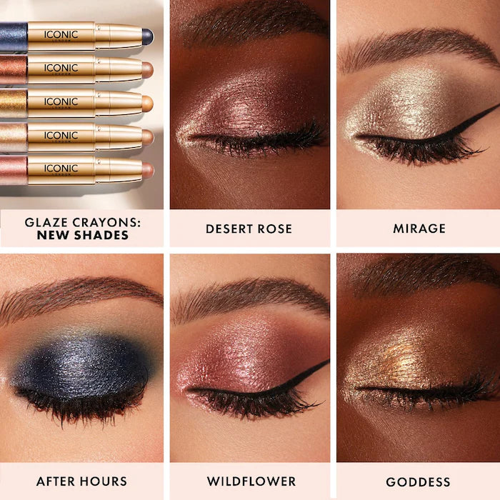 Glaze Dual Ended Eyeshadow Crayon/Mirage - nude bronze