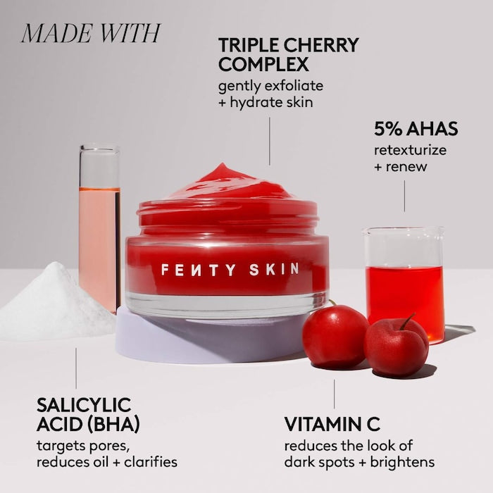 Cherry Dub Blah to Bright 5% AHA Face Mask with Salicylic Acid + Vitamin C