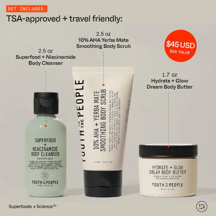 The Youth System™: Body Care Trial + Travel Kit