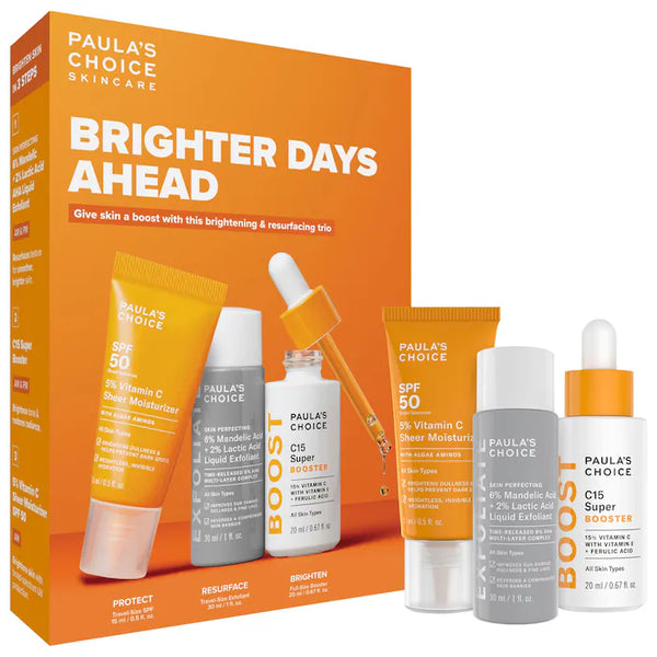 Brighter Days Ahead Kit with Vitamin C and AHA for Discoloration