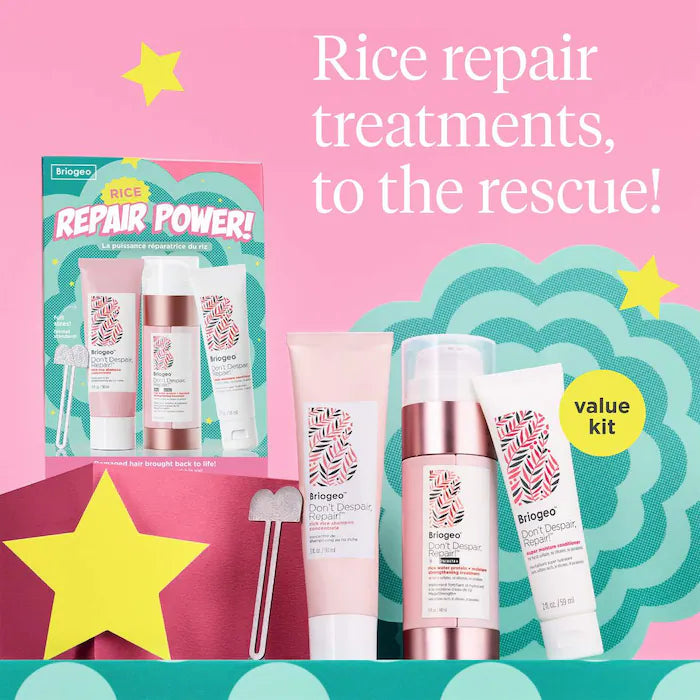 Don't Despair, Repair!™ Rice Repair Power Shampoo, Treatment and Conditioner Value Set for Severe Damaged Hair