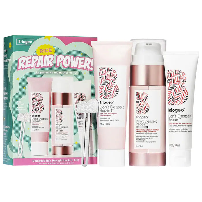 Don't Despair, Repair!™ Rice Repair Power Shampoo, Treatment and Conditioner Value Set for Severe Damaged Hair