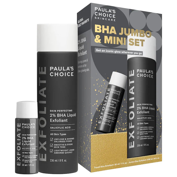 Gold Standard 2% BHA Jumbo & Mini Set for Clear Skin