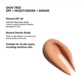 Skin Trio Mineral SPF 50 Moisturizer and Brightening Serum with Squalane