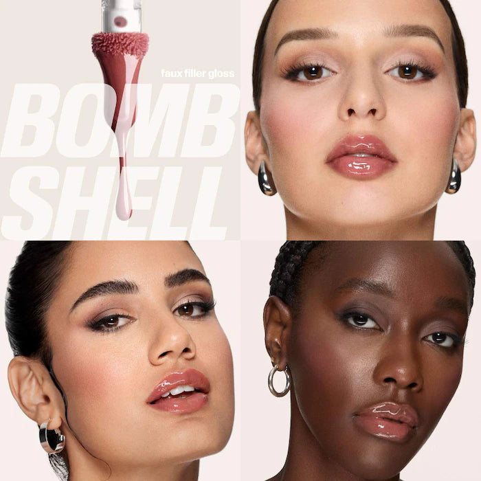 Juicy Bombshell Lip Gloss + Liner Set / Bombshell - Pinky Brown Kit