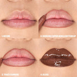 Juicy Bombshell Lip Gloss + Liner Set / Coco - Deep Brown Kit