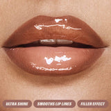 Juicy Bombshell Lip Gloss + Liner Set / Coco - Deep Brown Kit