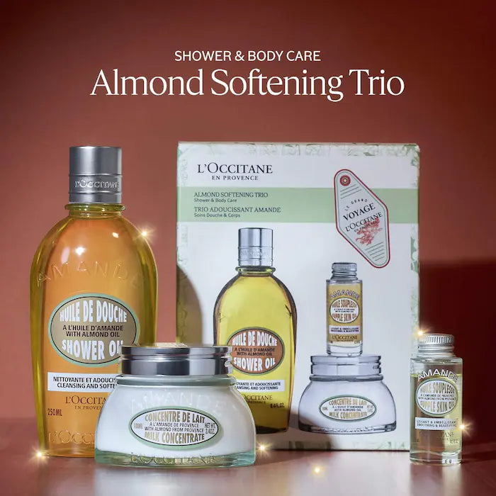 Almond Softening & Moisturizing Holiday Trio