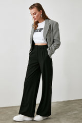 Black Wide Leg Trouser