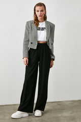 Black Wide Leg Trouser