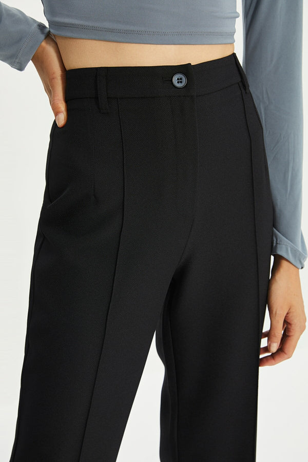 Black High Waist Trousers