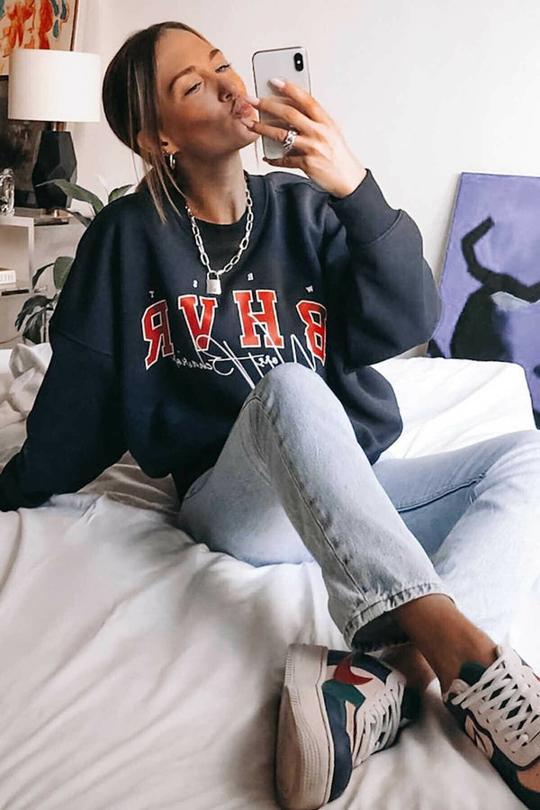 Dark Blue Sweatshirt