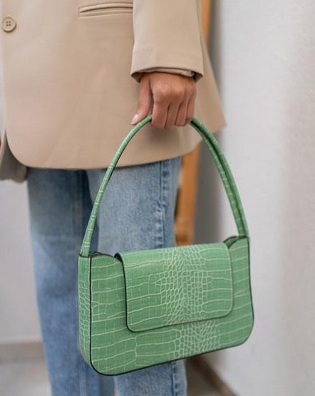 Green Crocodile Bag