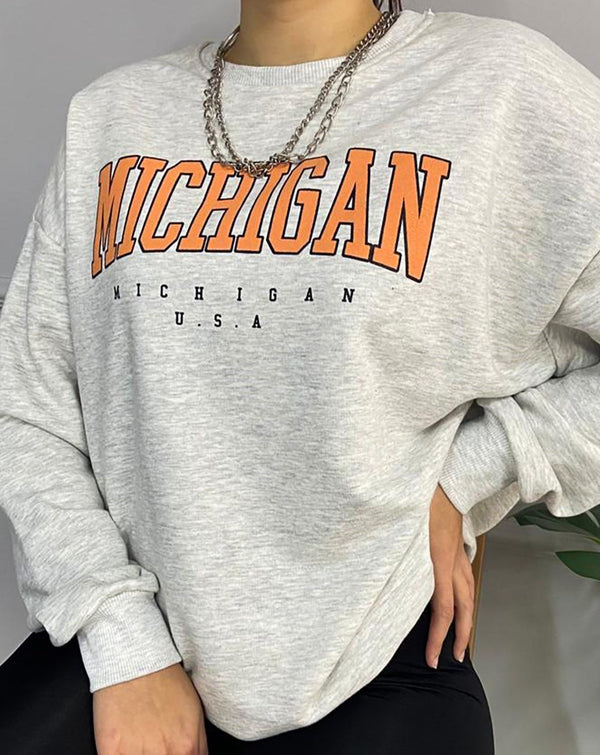 Oversized Light Grey Sweatshirt