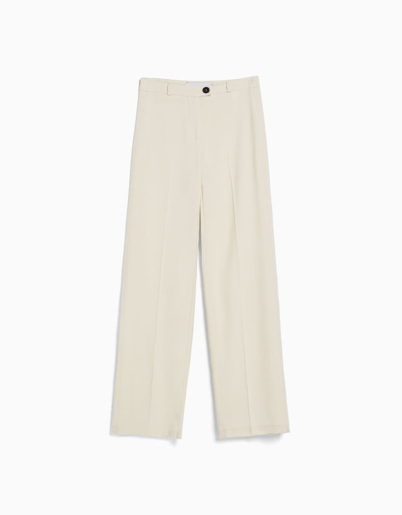 Wide leg tailored trousers