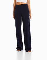 Wide leg tailored trousers