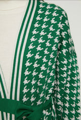 Green Crowbar Belted Knitwear Co ord Set