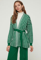 Green Crowbar Belted Knitwear Co ord Set