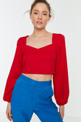 Red Crop Top