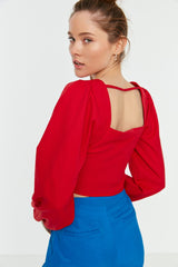 Red Crop Top