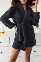 Double Pocket Hooded Robe