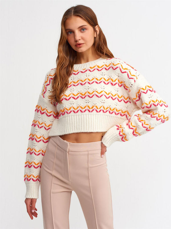 Colorful Knitwear Sweater